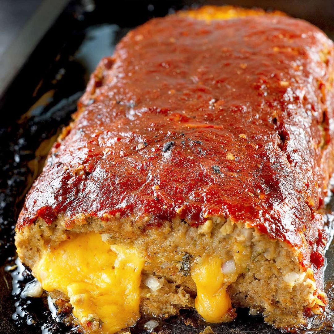 Cheeseburger-Fleischkuchen - Rezept