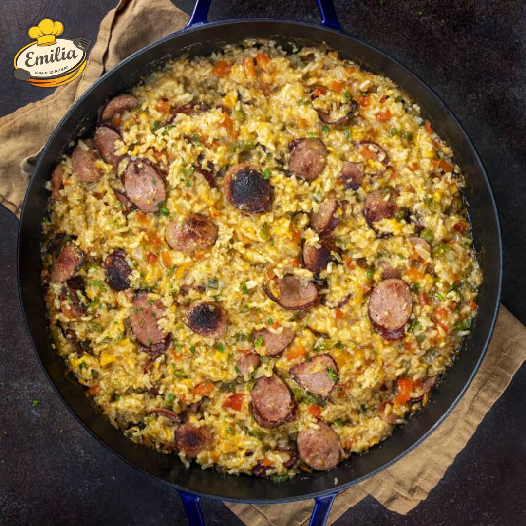 Käse-Schinken-Reisgericht - Rezept