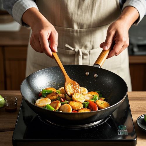 fishcakes and scallops stir fry recipe