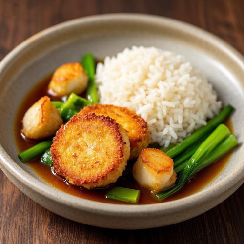 fishcakes and scallops stir fry recipe