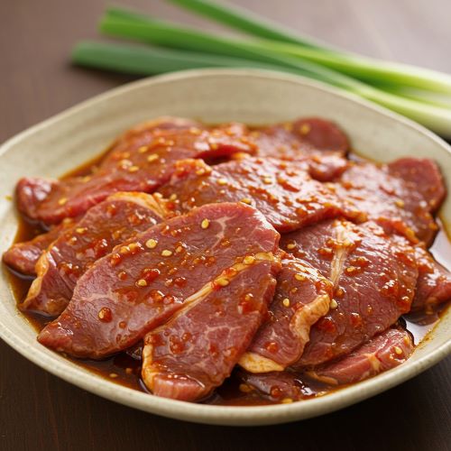 Spicy Korean Ramen with grilled beef recipe