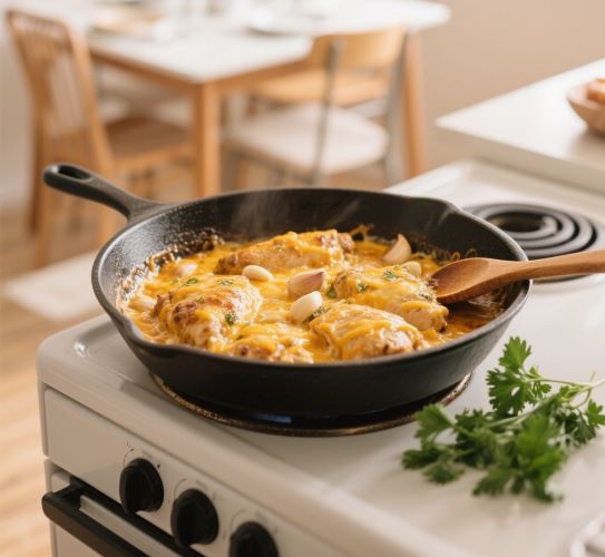 Cheesy Garlic Butter Chicken