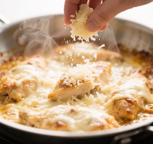 Cheesy Garlic Butter Chicken