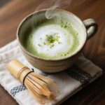 finished Japanese Mounjaro detox drink in ceramic cup