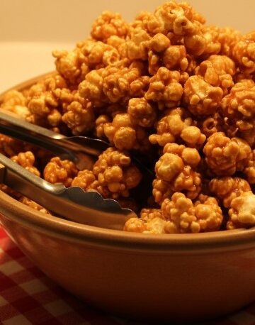 caramel popcorn recipe easy