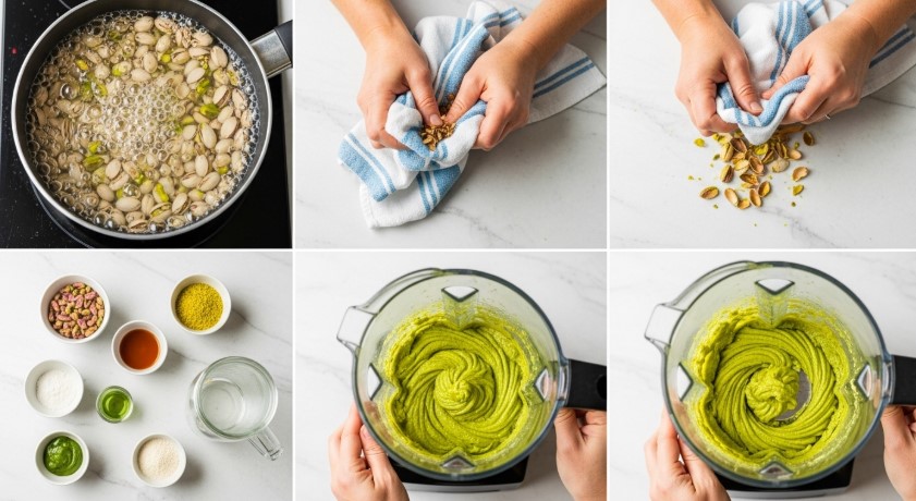 How to make pistachio cream at home step by step